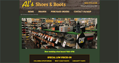 Desktop Screenshot of alsshoesboots.com